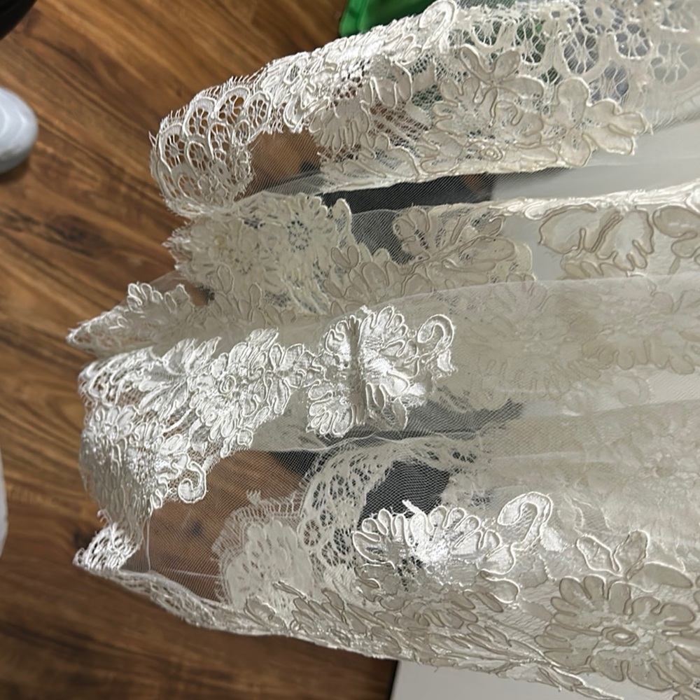 Elegant Ivory Lace Veil